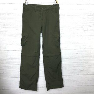 The North Face Women's Pants Green Hiking Camp Convertible Cargo Lightweight S